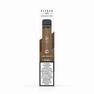 ELFBAR 600 DISPOSABLE POD CUBA TOBACCO 20 MG