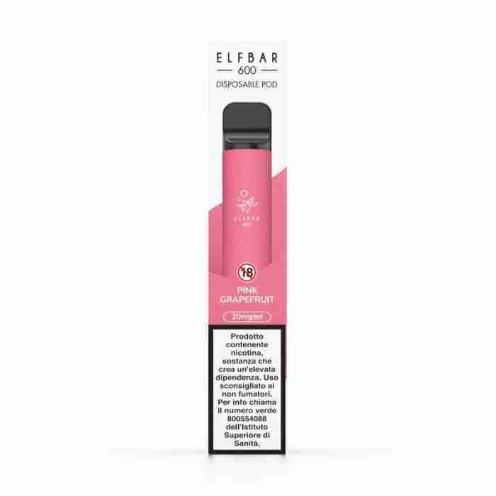 ELFBAR 600 DISPOSABLE POD PINK GRAPEFRUIT