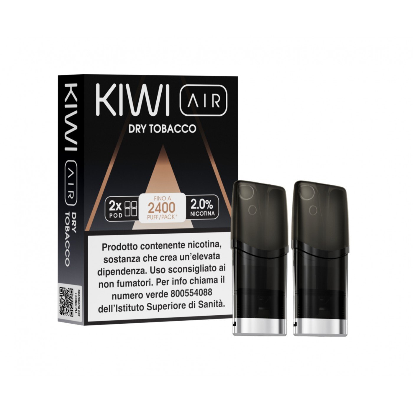 Confezione Pod (2pz) Kiwi Air Dry Tobacco 20 Mg.