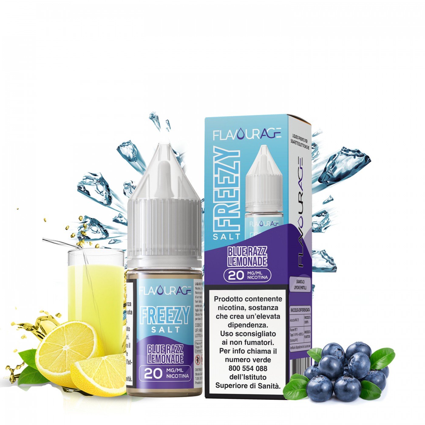 FREEZY SALT BLUE RAZZ LEMONADE 20