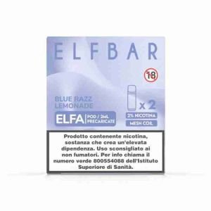 ELFBAR ELFA 2ML PREFILLED POD BLUE RAZZ LEMONADE (2 PEZZI) – 20 MG/ML