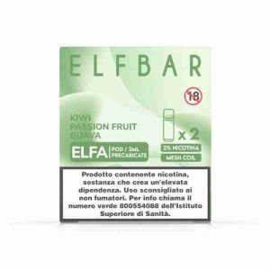ELFBAR ELFA 2ML PREFILLED POD KIWI PASSION FRUIT GUAVA (2 PEZZI) – 20 MG/ML