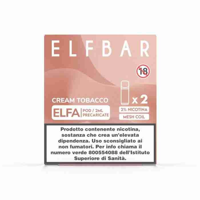ELFBAR ELFA PREFILLER POD CREAM TOBACCO