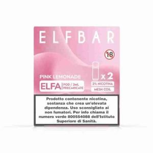 ELFBAR ELFA 2ML PREFILLED POD PINK LEMONADE (2 PEZZI) – 20 MG/ML